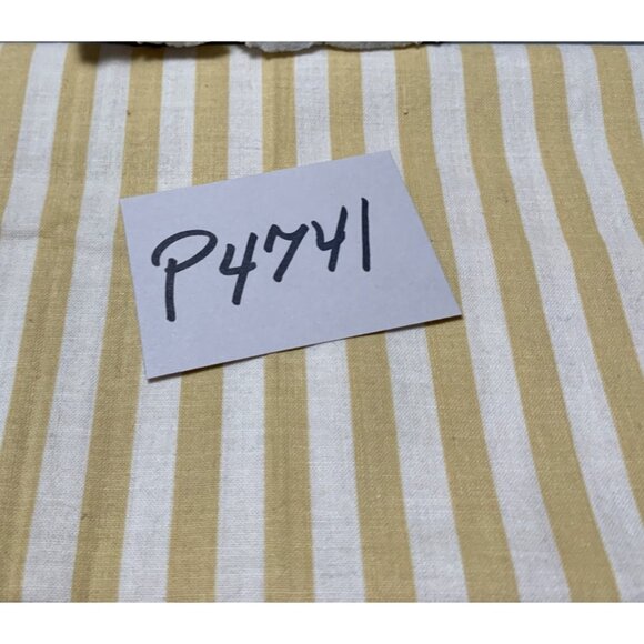 Yellow & White Striped Cotton Fabric Fat Quarter 18" x 22" Made In USA Sewing & - Picture 3 of 3